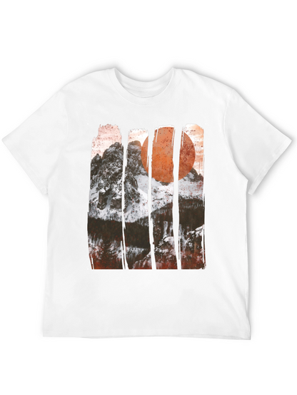 Camiseta Gráfica Montaña y Sol