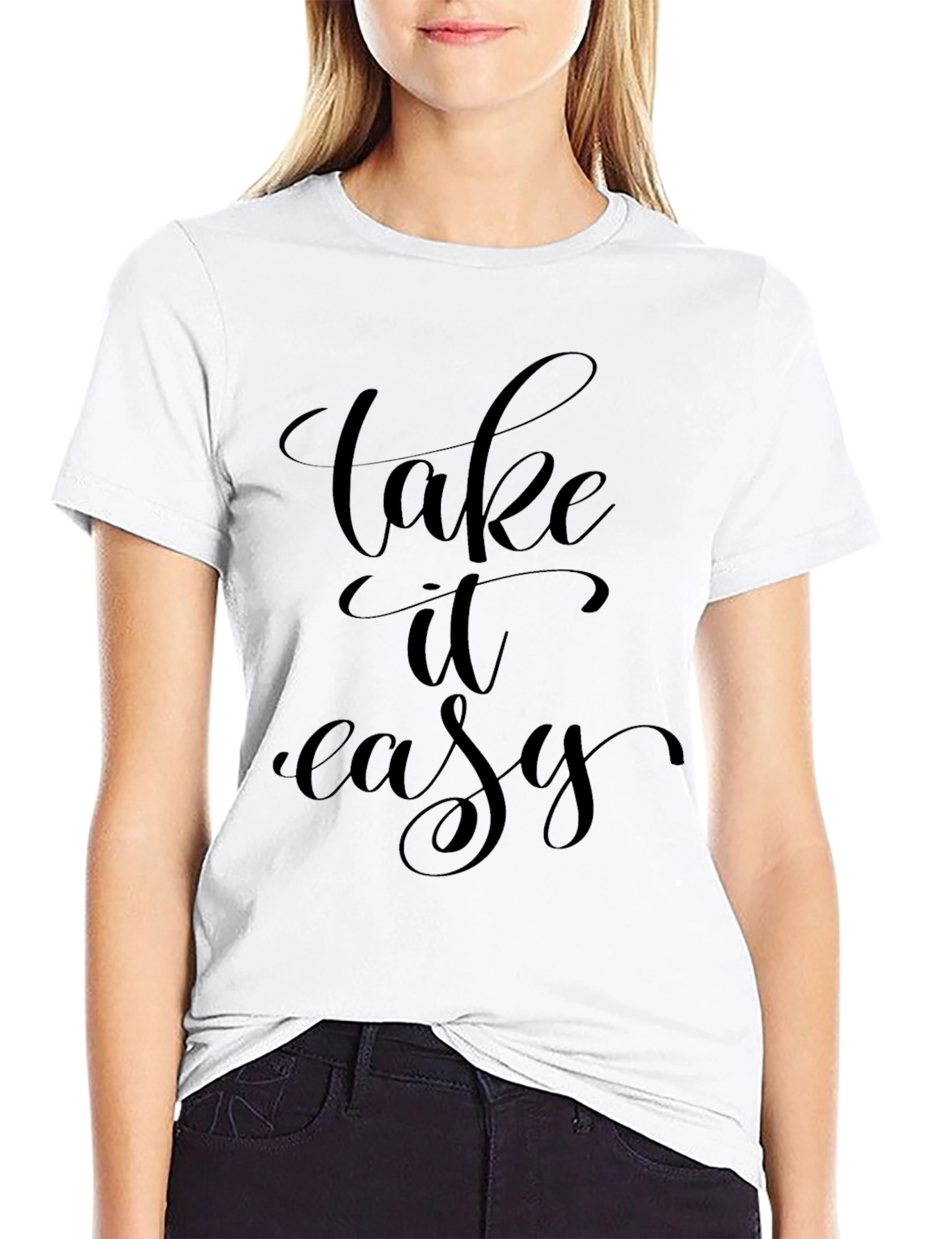 Camiseta Negra Relax: Take It Easy