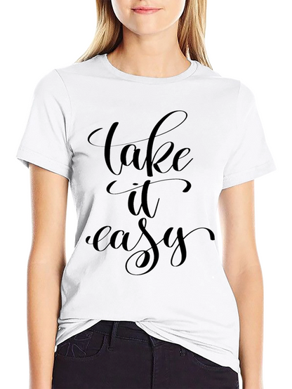 Camiseta Negra Relax: Take It Easy