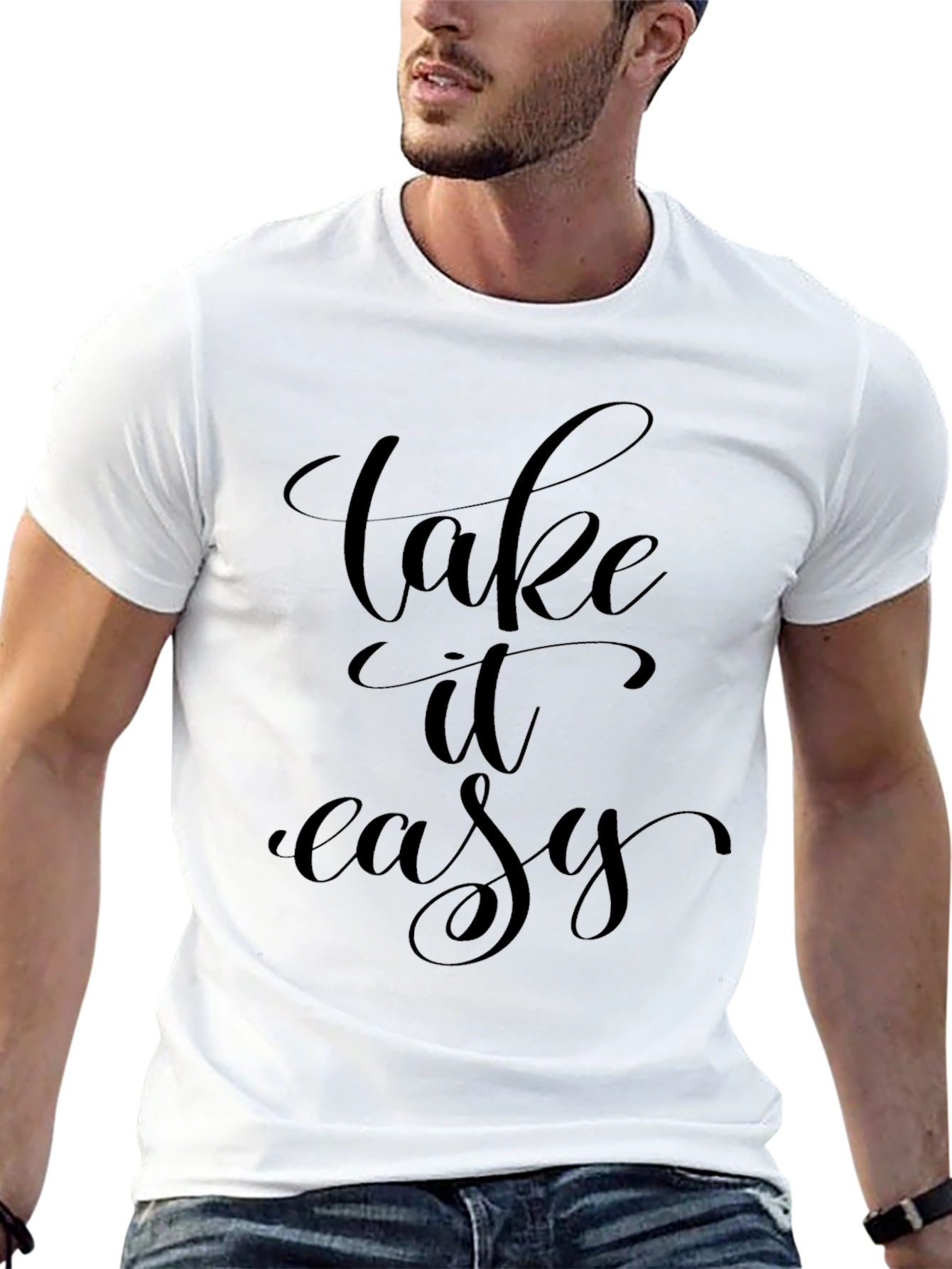 Camiseta Negra Relax: Take It Easy