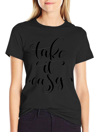 Camiseta Negra Relax: Take It Easy