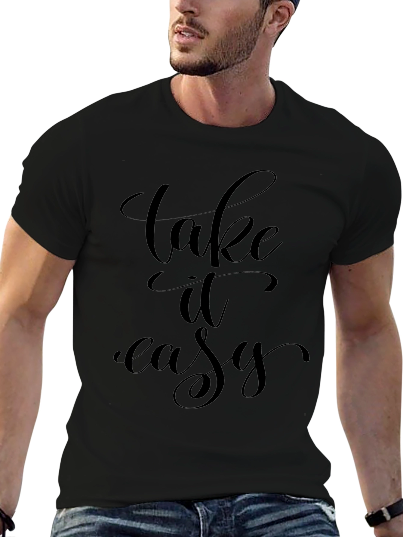 Camiseta Negra Relax: Take It Easy