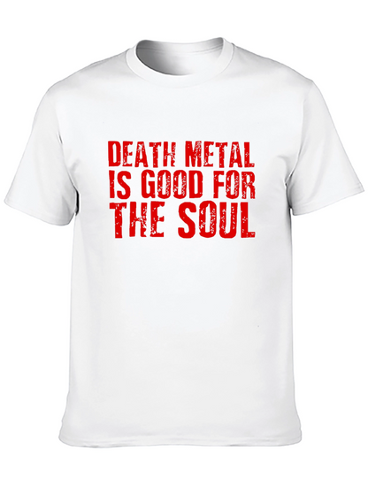 Camiseta Negra Death Metal para Hombre