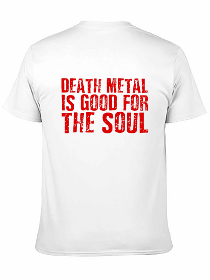 Camiseta Negra Death Metal para Hombre