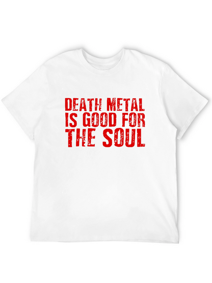 Camiseta Negra Death Metal para Hombre
