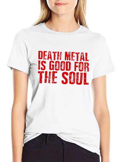 Camiseta Negra Death Metal para Hombre