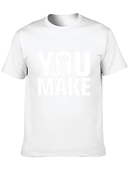 Camiseta Negra YOU MAKE ME Gimnasio