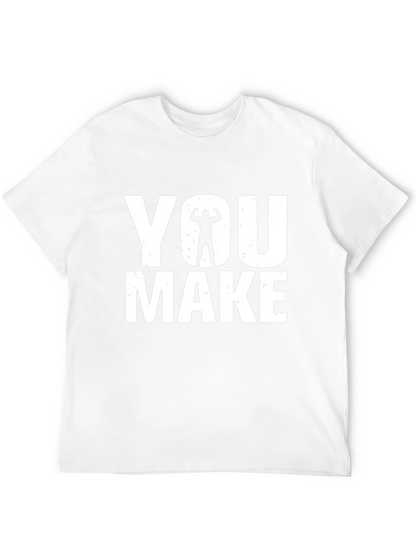 Camiseta Negra YOU MAKE ME Gimnasio