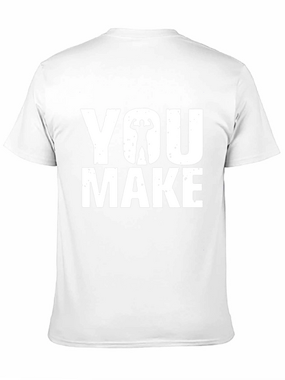 Camiseta Negra YOU MAKE ME Gimnasio
