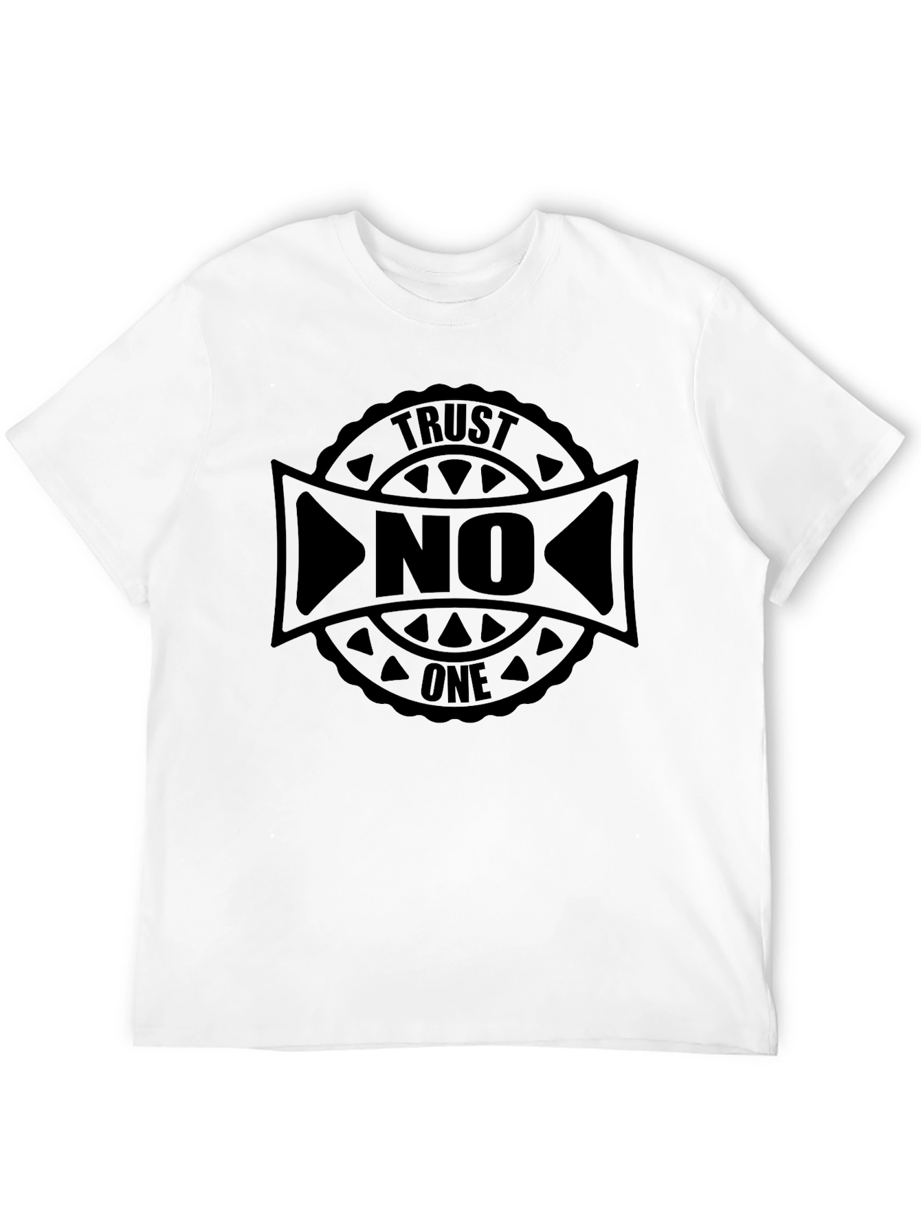 Camiseta Negra Trust No One - Estilo Urbano