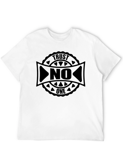 Camiseta Negra Trust No One - Estilo Urbano