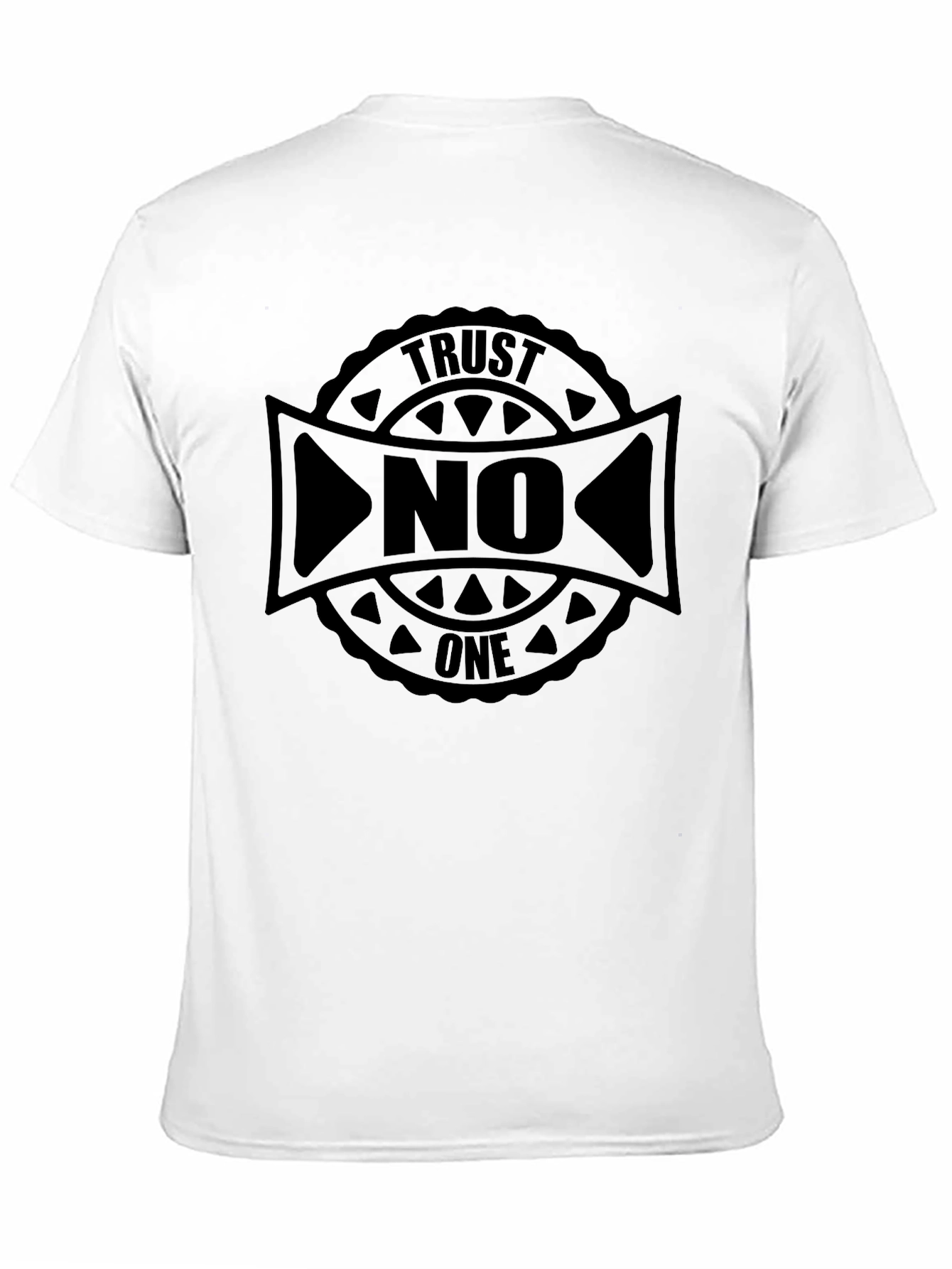 Camiseta Negra Trust No One - Estilo Urbano