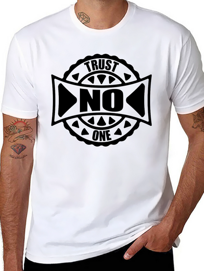 Camiseta Negra Trust No One - Estilo Urbano