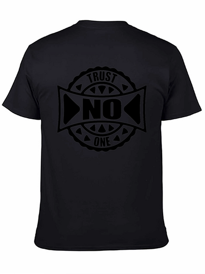 Camiseta Negra Trust No One - Estilo Urbano