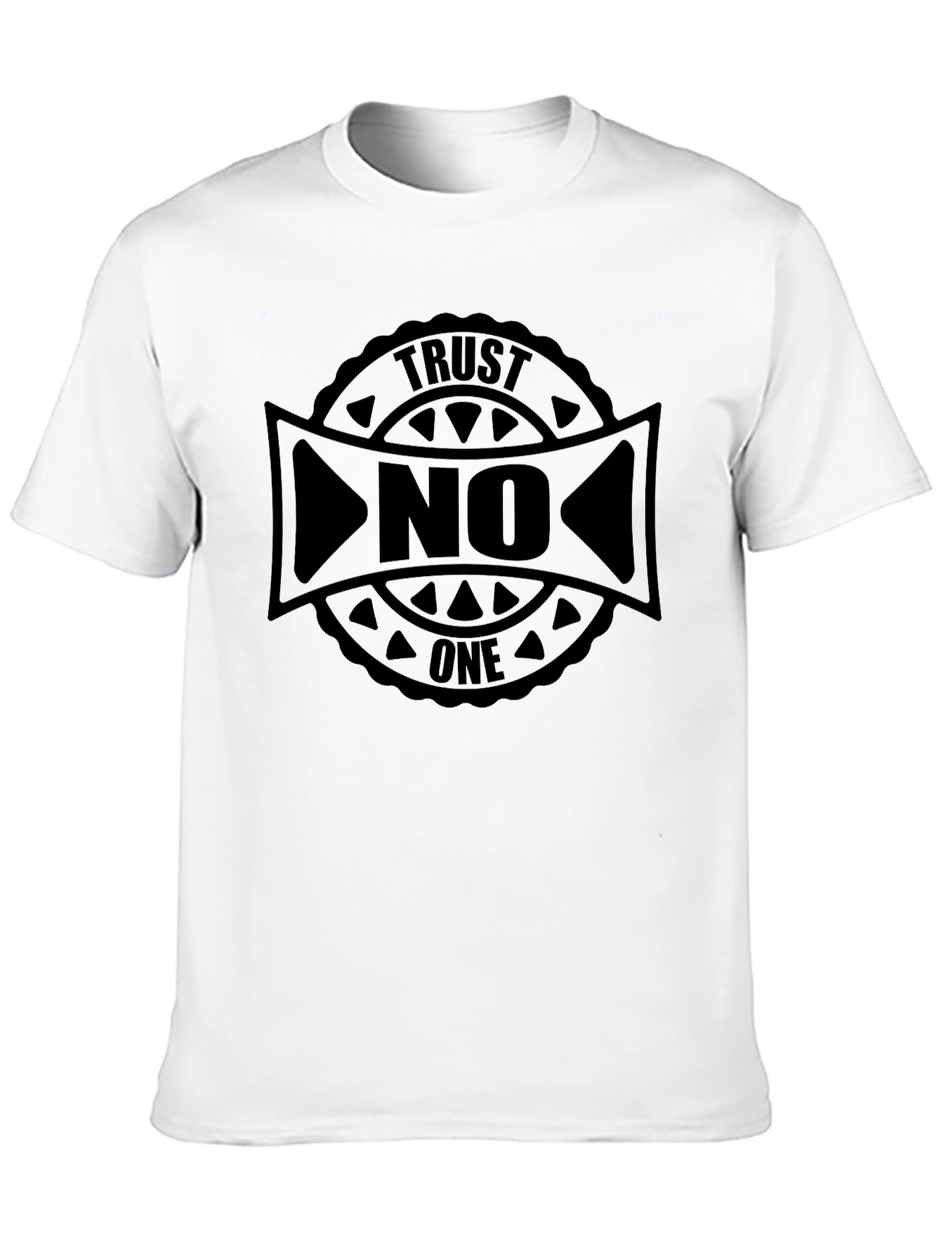Camiseta Negra Trust No One - Estilo Urbano