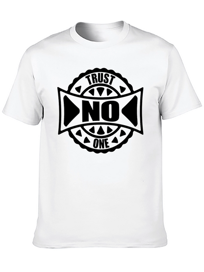 Camiseta Negra Trust No One - Estilo Urbano