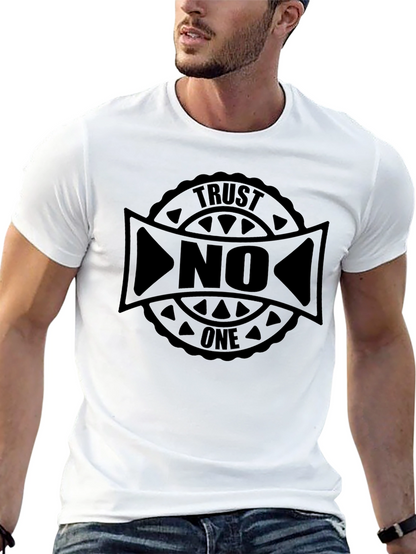 Camiseta Negra Trust No One - Estilo Urbano