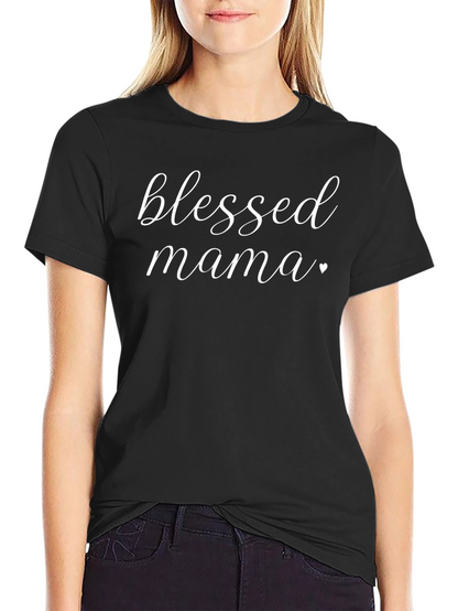 Camiseta Negra Blessed Mama