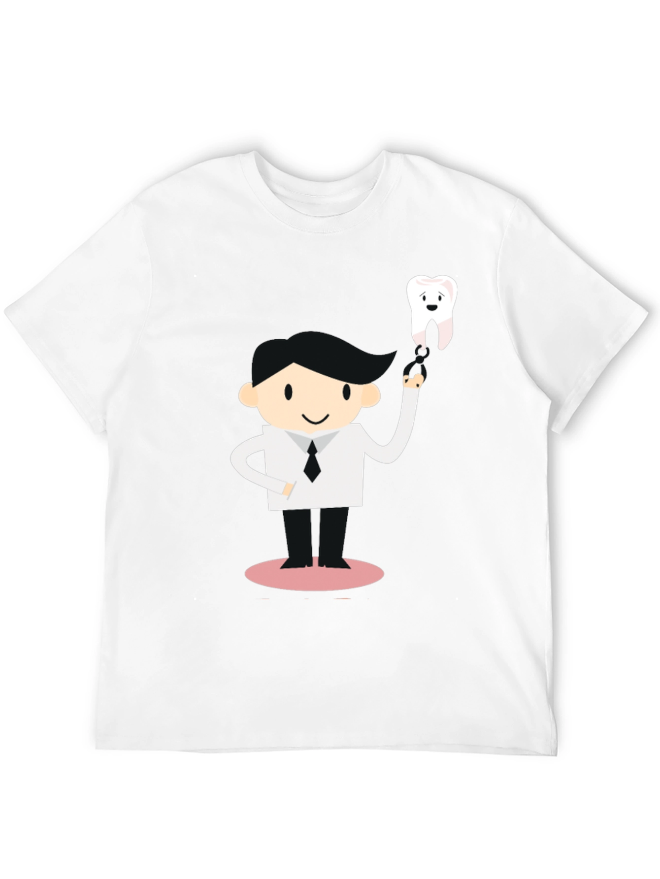 Camiseta Negra Diseño Dentista con Diente