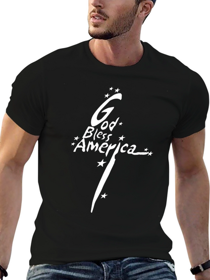 Camiseta Negra: Dios Bendiga América