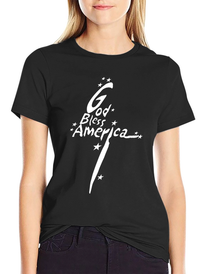Camiseta Negra: Dios Bendiga América