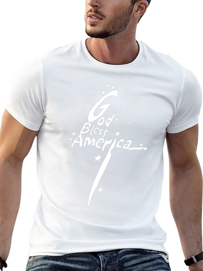 Camiseta Negra: Dios Bendiga América