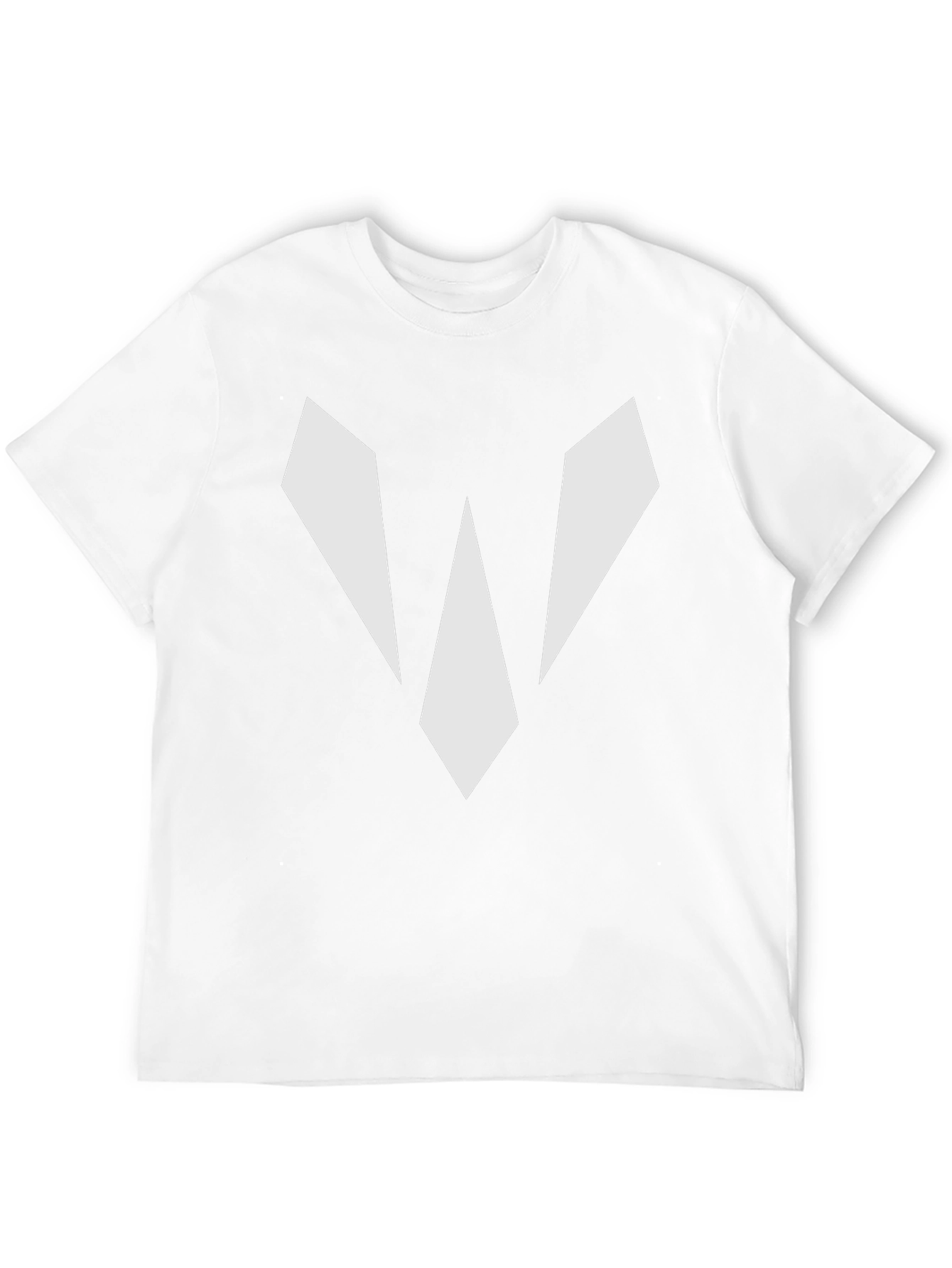 Camiseta Negra con Diseño Abstracto en Blanco