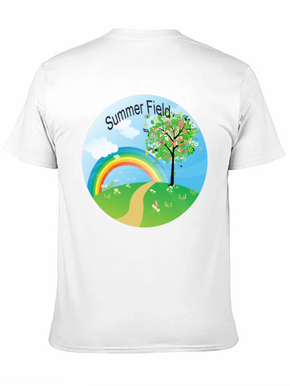 Camiseta Negra Campo de Verano