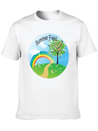 Camiseta Negra Campo de Verano