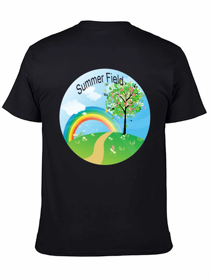 Camiseta Negra Campo de Verano