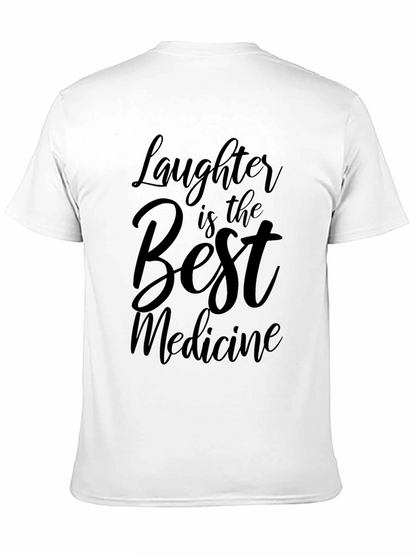 Camiseta Negra: La Risa es la Mejor Medicina