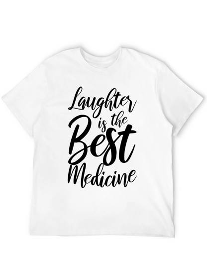 Camiseta Negra: La Risa es la Mejor Medicina