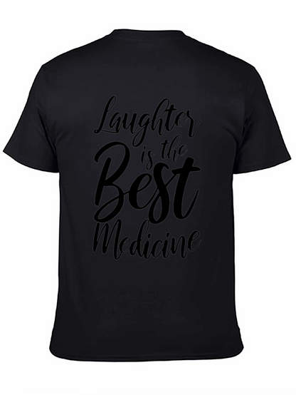 Camiseta Negra: La Risa es la Mejor Medicina