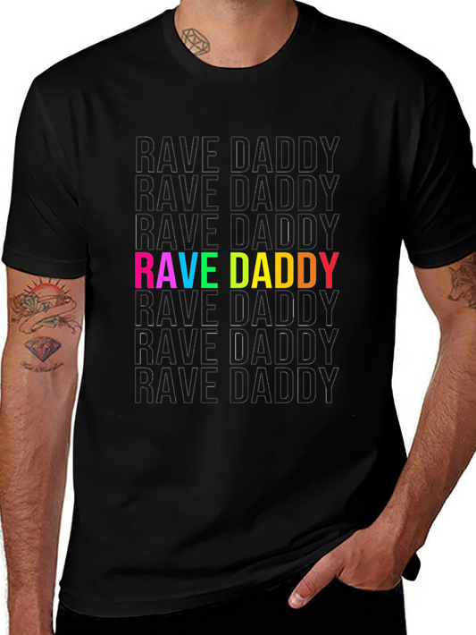 Camiseta Negra Rave Daddy para Hombre