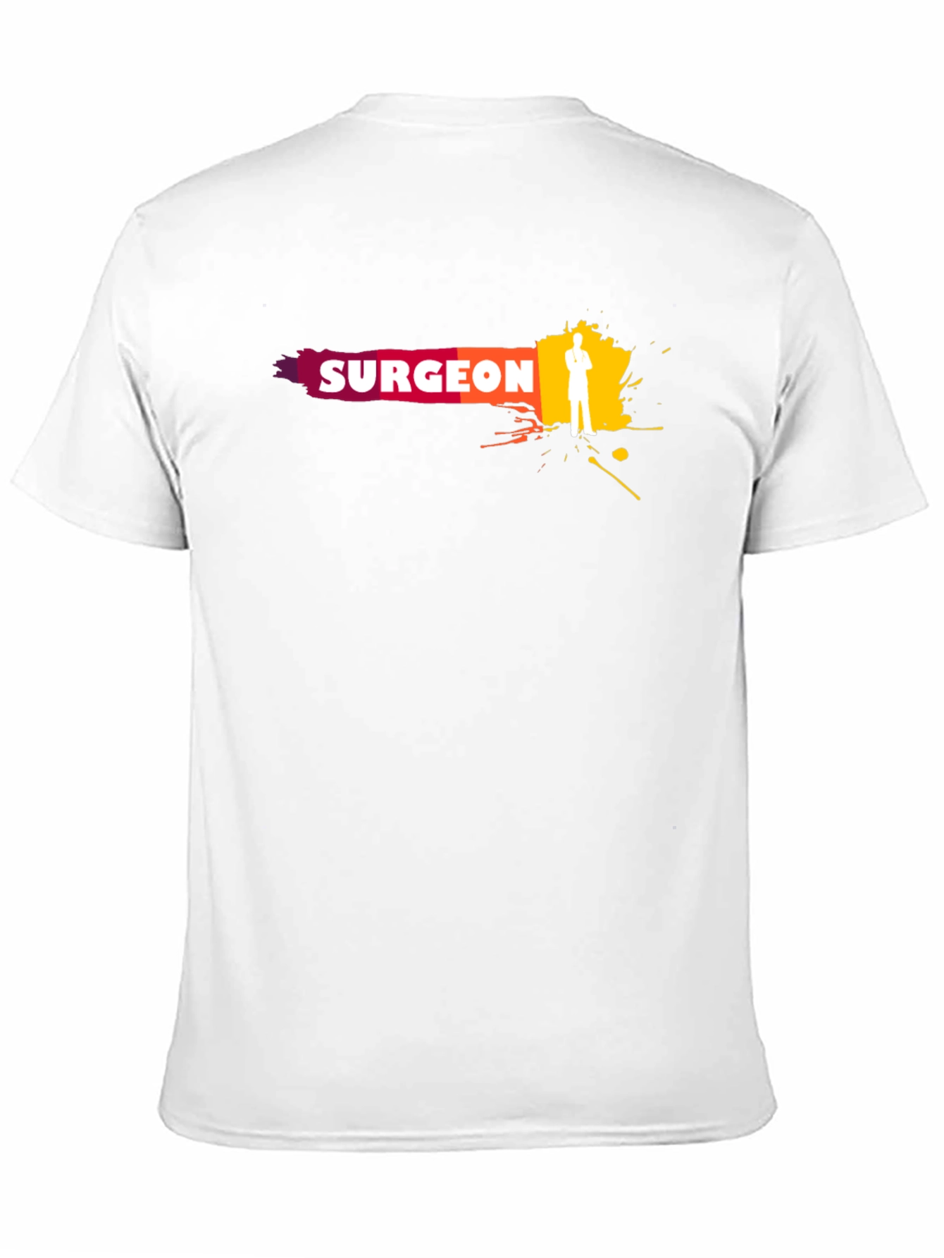 Camiseta Negra Surgeon - Diseño Médico Moderno