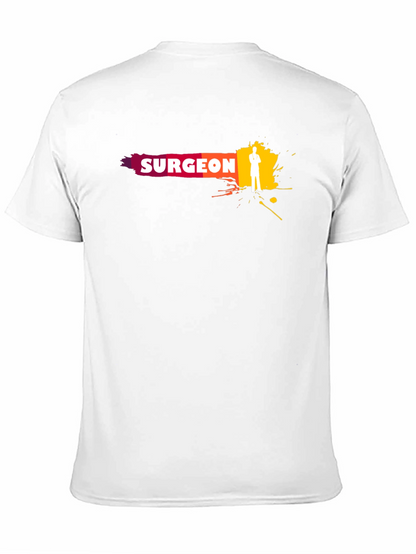 Camiseta Negra Surgeon - Diseño Médico Moderno