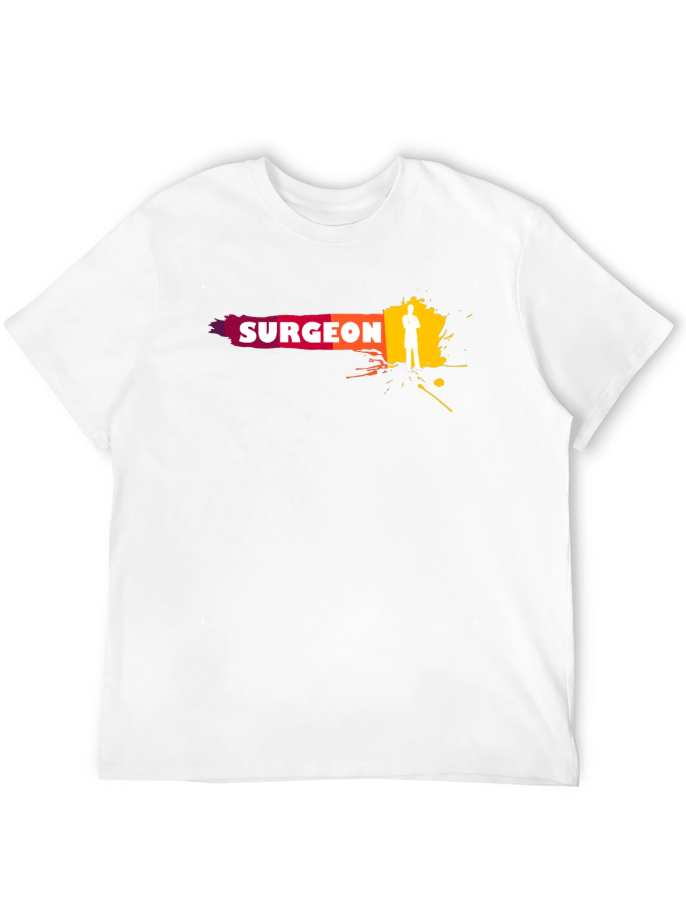 Camiseta Negra Surgeon - Diseño Médico Moderno
