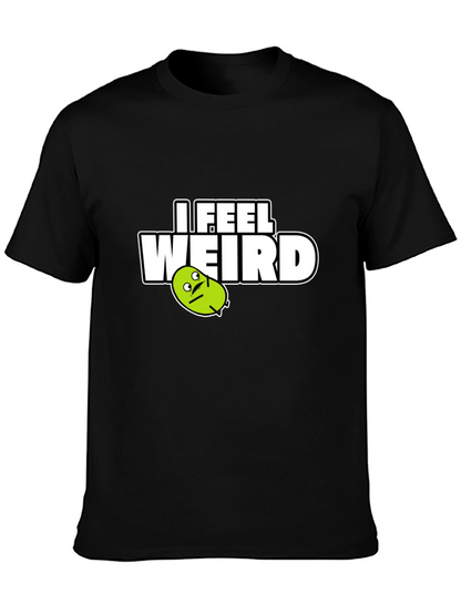 Camiseta Negra I Feel Weird para Hombre