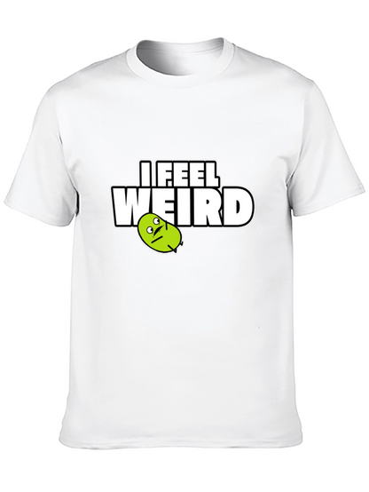 Camiseta Negra I Feel Weird para Hombre