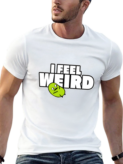 Camiseta Negra I Feel Weird para Hombre