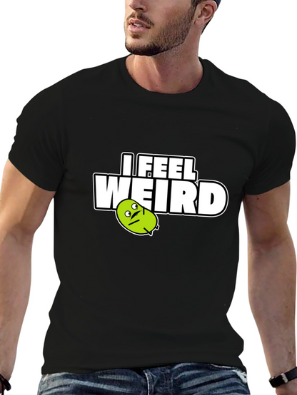 Camiseta Negra I Feel Weird para Hombre