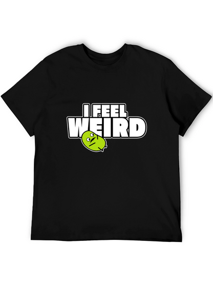 Camiseta Negra I Feel Weird para Hombre