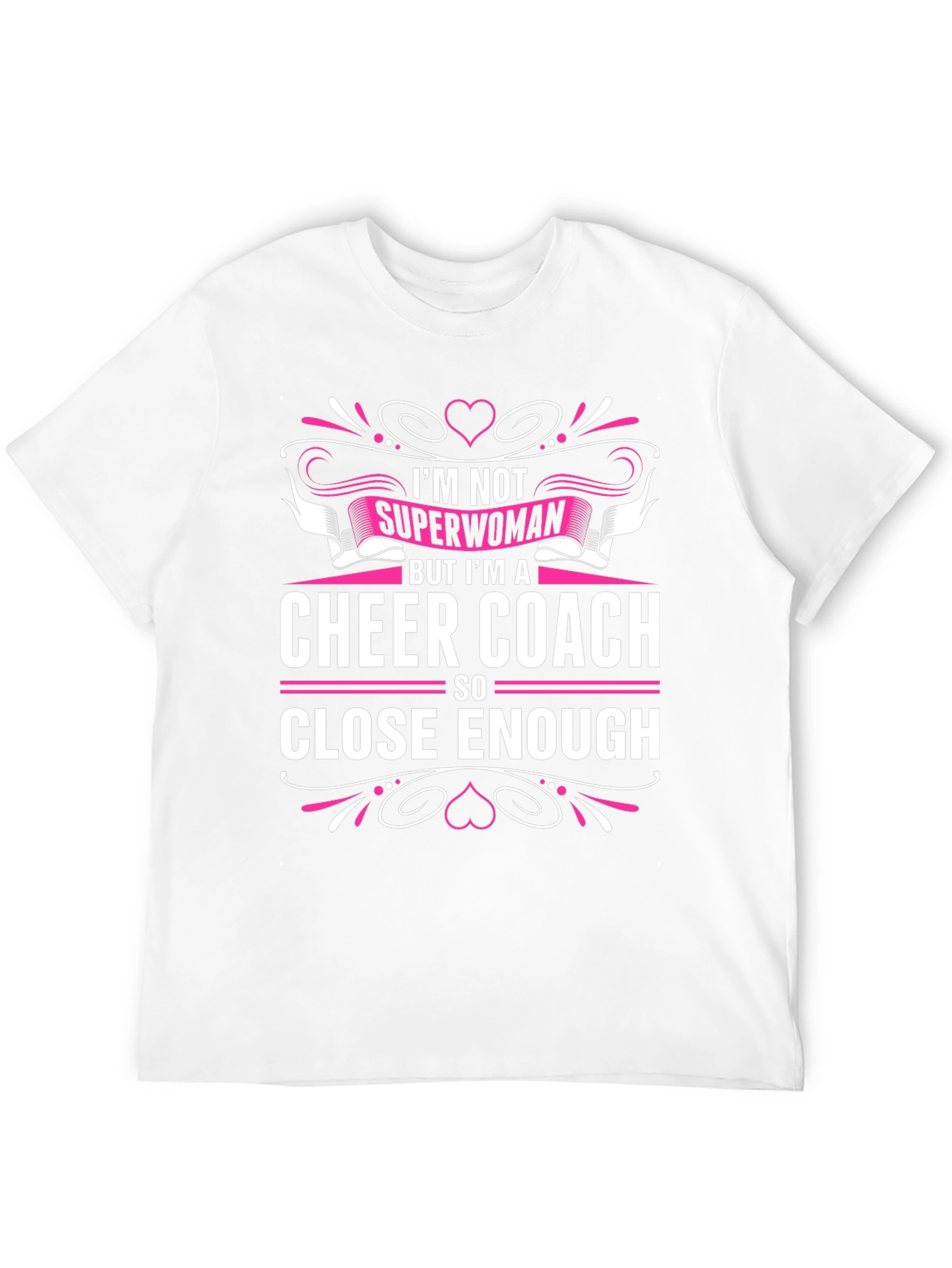 Camiseta Negra Cheer Coach Superwoman