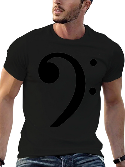 Camiseta Negra Clave de Fa Música