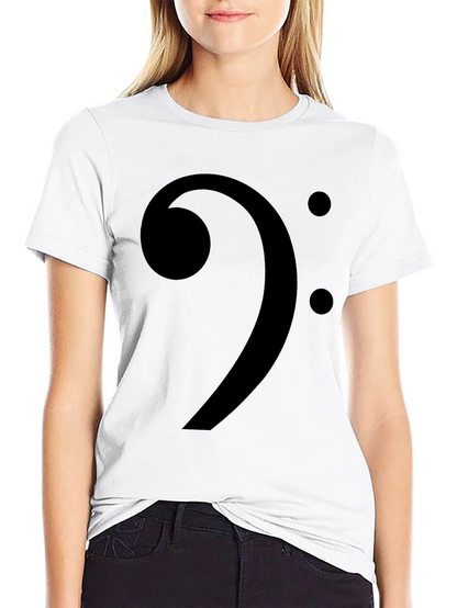 Camiseta Negra Clave de Fa Música