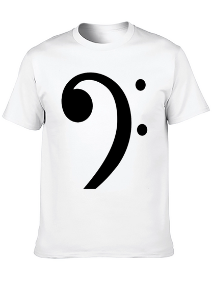 Camiseta Negra Clave de Fa Música