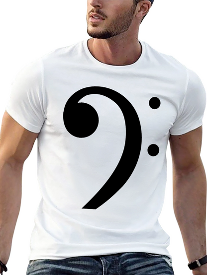 Camiseta Negra Clave de Fa Música