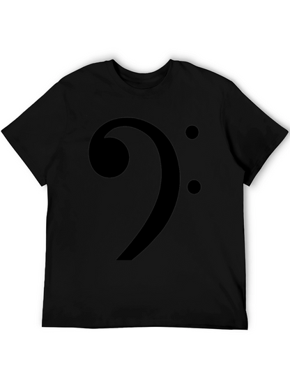 Camiseta Negra Clave de Fa Música