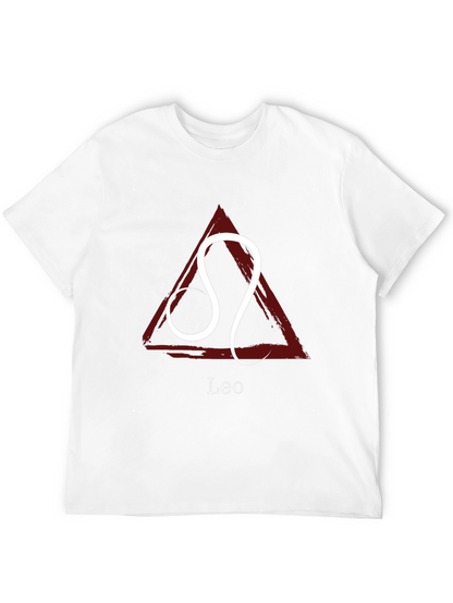 Camiseta Negra con Signo Zodiacal Leo