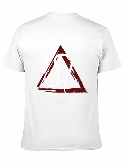 Camiseta Negra con Signo Zodiacal Leo
